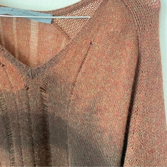 Raquel Allegra Shredded Ombre 100% Cashmere Sweater - Picture 5 of 6